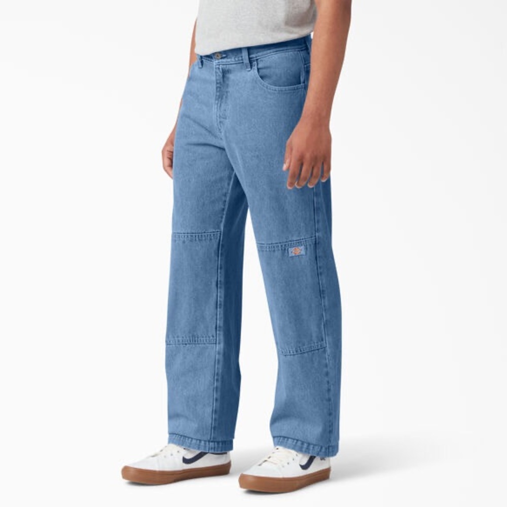 MEN’S LOOSE FIT DOUBLE KNEE DENIM PANT
